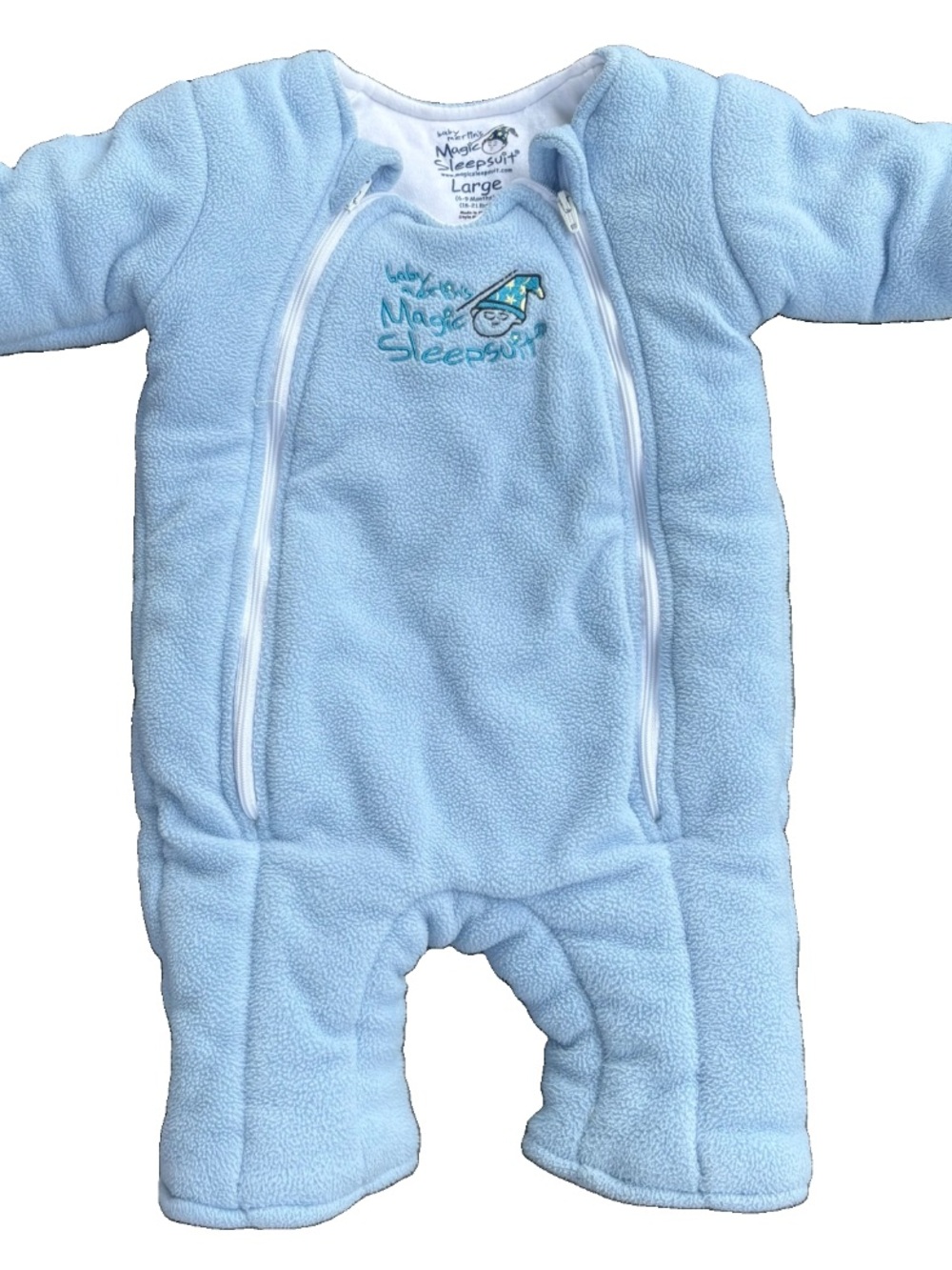 Baby Merlin’s Magic Sleepsuit Blue Fleece